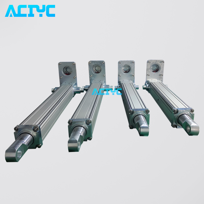 ACIYC益诚伺服电动缸 耳轴式+单铰式电缸长行程非标定制